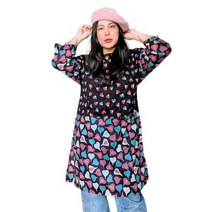 Gudrun Sjoden 100% organic cotton floral figs fruits multicolour pocketed dress